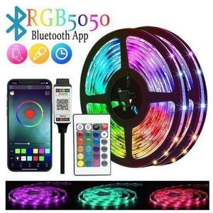 Lumière LED colorée de 10 m avec télécommande Bluetooth