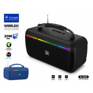 Enceinte Bluetooth Portable Loveyin AI-02S RGB 20W – Son Puissant & Batterie Rechargeable