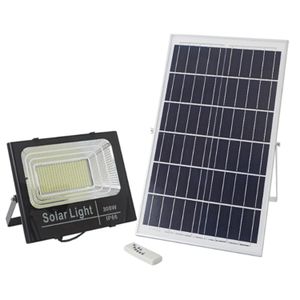 Lampe Solaire avec Panneaux Solaires 300W/Noir