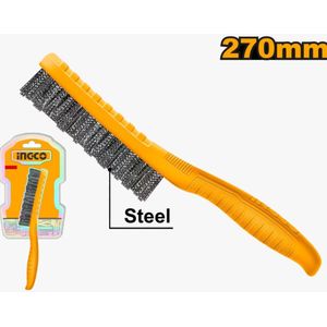 Ingco BROSSE METALLIQUE AVEC POIGNEE PLASTIQUE 270mm HKTWB2705