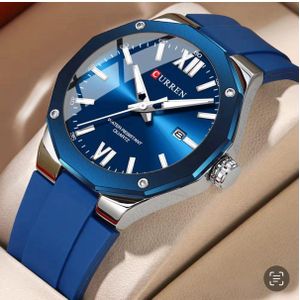 Curren  Montre Curen 8465-5 Étanche Homme Bleu