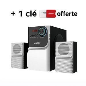 Woofer SP-2501 + 1 CLE USB Offerte -Home Cinéma - Chaîne HI-FI - Noir