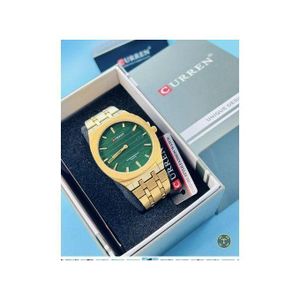 Curren Montre Homme Fond Vert Chic