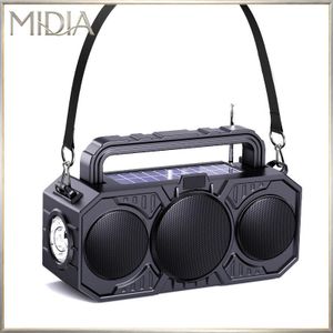 MIDIA Haut-parleur Bluetooth avec super basses Avec FM, haut-parleur Mp3 Alimentation solaire