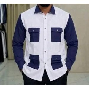 TAFA Chemise Manches Longues à Rayures