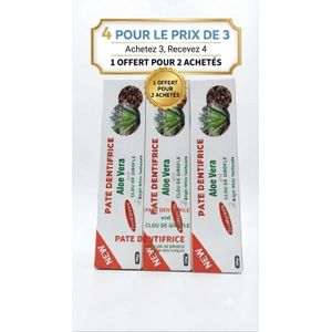 Mode Pâte Dentifrice Naturelle au Clou de Girofle  3 Acheté ,1Offert Quality– Soin Protection Cavités