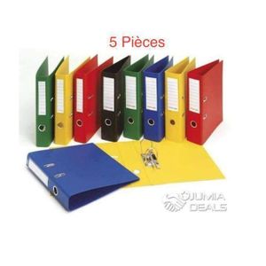 Lot De 5 Classeurs De Bureau Avec Perforateur très bonne qualit