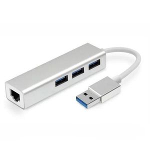 USB 3.0 3-Port Hub & Gigabit Ethernet Adapter 2 in 1 USB Adapter 