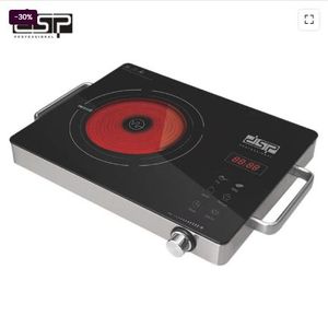 Plaquete de Cuisson Electrique infrarouge portable Minuterie numérique Cuisinière infrarouge multicolore 2000w Dsp REF: KD5052