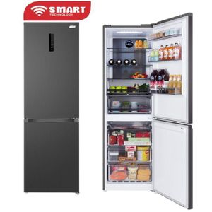 SMART TECHNOLOGY REFRIGERATEUR COMBINE SMART 402L (STCB-997M)- Inox / Garantie 24 Mois