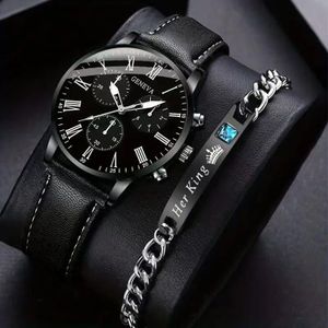 Modèle 2026 nouvelle montre haut de gamme + Bracelet Soirée Rencontre Montre atmosphérique 4 pièces