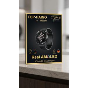 Smartwatch HainoTeko TOP-3 – Écran AMOLED, AOD, Éco-Responsable