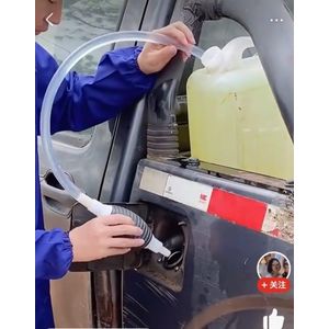 Pompe manuelle de transfert de carburant avec tuyau, débit de 10 L/min, pour voiture, moto, usage domestique, construction en plastique