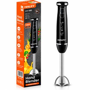 HALEY Mixeur Plongeant Électrique 1200W Multifonction à 2 Vitesses avec Lame en Acier Inoxydable pour Soupes, Purées, Smoothies, Sauces et Préparations Culinaires
