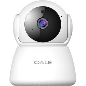 Oale Caméra de sécurité audio double ligne iHome 01 360° : vision nocturne, détection de mouvement, appels vocaux en temps réel