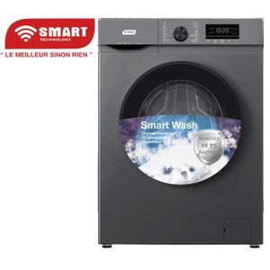 SMART TECHNOLOGY  Machine à Laver - STML-6H - Gris - 6KG- 1850W- Automatique -Invertir - Garantie 12  mois