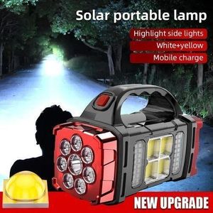 Made Lampe De Poche Solaire LED, Lampe De Camping USB, Lampadaire, Lumière De Secours, Projecteur COB