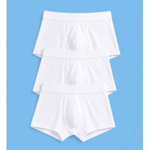 Lot de 3 Boxers Homme Blanc Premium – Coton Doux Respirant – Ultra Confort – Sous-vêtements de Qualité - sous-vêtements homme 