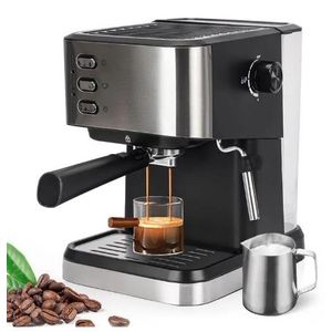 Sonifer Machine à café expresso semi-automatique 20 bars avec mousseur à lait – 1,6 L