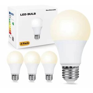 Lot de 4 Ampoules LED 12W - Lumière Blanc Froid - Culot E27 - Haute Performance