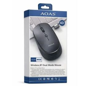 Souris sans fil W02 2 en 1 2,4 GHz + Bluetooth