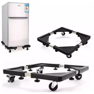 Base Support Pour Frigo Réfrigérateur Machine à Laver - Noir