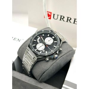 Chic Montre Curren Pour Homme Fond Noir 