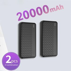 Power bank 20 000 mAh, en version de 2 unités combinées