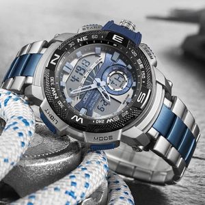 Montre Homme En Acier Inoxydable Modèle De Luxe à Cadran , Permettant De Lire La Date, Design Unique