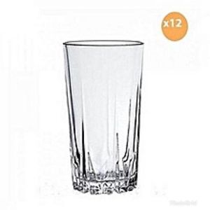 Lot De 12 Verres à Eau - Transparent bg