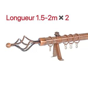Belle lot De 2 Tringles à Rideaux Extensible 2m