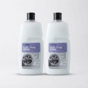 Kit de 2 Lustrants et Rénovateur de Pneus Voiture  "Car Tyre Shine" (1000ml) – Protection Anti-Vieillissement & Brillance Intense
