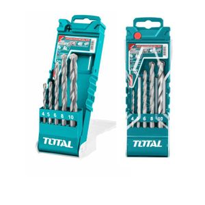TOTAL Jeu De Forets Multimatériaux Universels 5 Pièces - TACSD7156 - Béton, Carrelage, Bois, Métal (4 à 10mm)