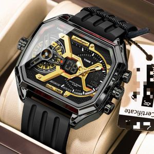  Montre Homme CADRAN NUMERIAUE ET AIGUILLE POEDEGAR E106 - NOIR