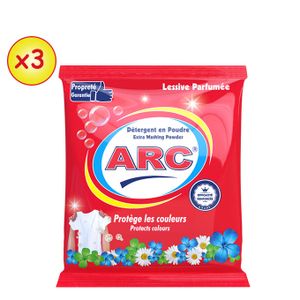 Arc Lot de 3 Lessive - Rouge 400G