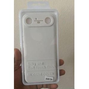 Tecno Coque compatible Spark Slim avec antichoc - blanche