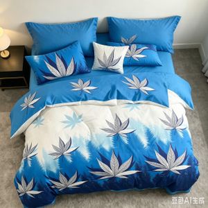 Mika Parure de lit Trois Places, 2 draps 240×260cm + 2 taies d'oreiller 60×80cm, literie imprimée