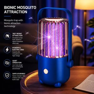 Lampe Anti-Moustiques UV Rechargeable USB – Piège à Insectes Électrique Portable, Fonctionnement Silencieux, Utilisation Intérieure et Extérieure
