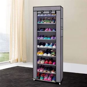 Armoire A Chaussures - 30 Paires /Gris