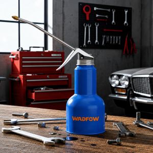 WADFOW Pompe à Huile Métallique avec Long Bec de Précision, Graisseur pour Automobile, Moto, Machines, Outils et Travaux d’Atelier 500 ml