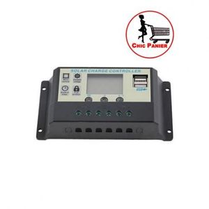 10A 12V 24V Panneaux Solaires Régulateur De Charge De Batterie 10Amps Régulateur De Lampe
