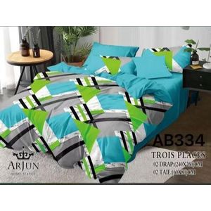 2 draps de 3 places plus 2 taies