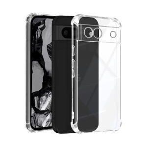 Coque transparente compatible Google Pixel 8a + 1 antichoc - Transparent 