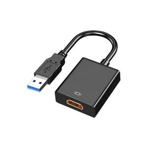 Adaptateur DisplayPort (DP) Vers HDMI Câble Convertisseur Avec Audio - Noir TT