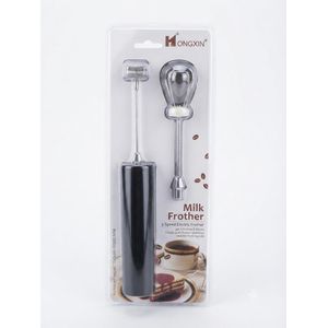 Mousseur à Lait Électrique 3 Vitesses Rechargeable avec 2 Têtes Interchangeables - Mélangeur Multifonction Haute Performance