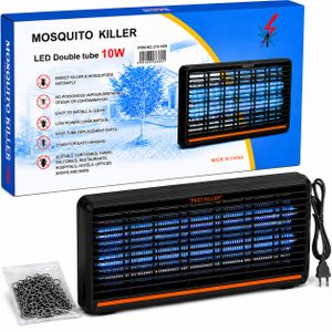 Pest Killer Mosquito Killer 10W – Destructeur d’Insectes Électrique à Double Tube LED UV, Anti-Moustiques et Mouches, Sans Produits Chimiques ni Odeur, Faible Consommation, avec Chaîne de Suspension