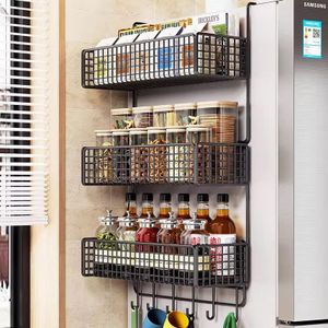 Étagère de Rangement à 3 Niveaux pour la Cuisine - Métal Robuste 