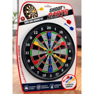 Jeu de Fléchettes Magnétiques avec Cible Double Face – 6 Fléchettes – Dès 3 Ans