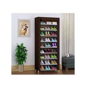 Étagère A Chaussures - 10 Compartiments - Marron