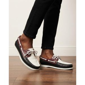  baladeuse homme en cuir-noir/rouge/blanc